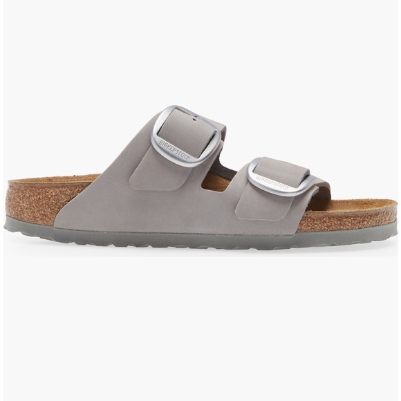 New! Birkenstock Women Arizona Big Buckle Slide Sandal DOVE GRAY, Size 8-8.5US - Picture 4 of 16